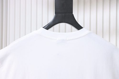 Moncler 26SS Three-Color Embroidered Small Logo T-Shirt White