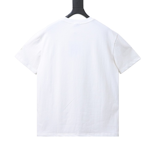 Moncler 26SS Three-Color Embroidered Small Logo T-Shirt White