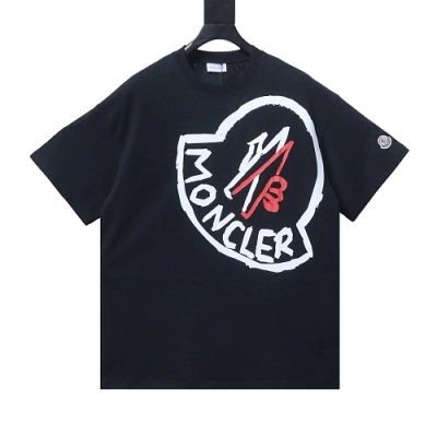 Moncler Large LOGO T-shirt Black 01