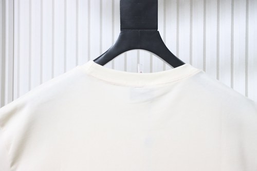 Moncler Short-Sleeve T-Shirt with Front Lettering Logo Apricot