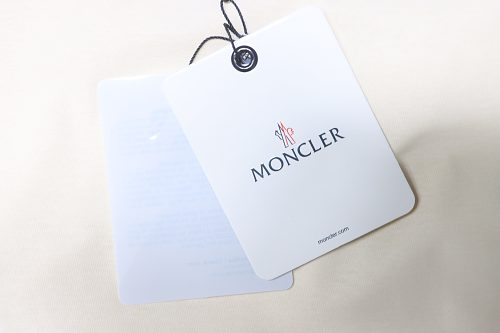 Moncler Short-Sleeve T-Shirt with Front Lettering Logo Apricot