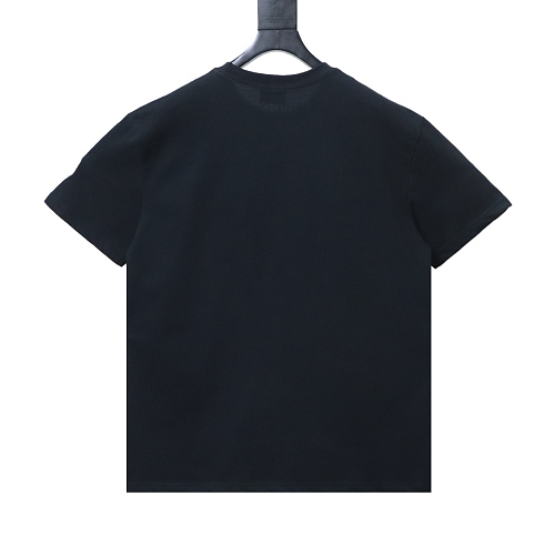 Moncler Short-Sleeve T-Shirt with Front Lettering Logo Black