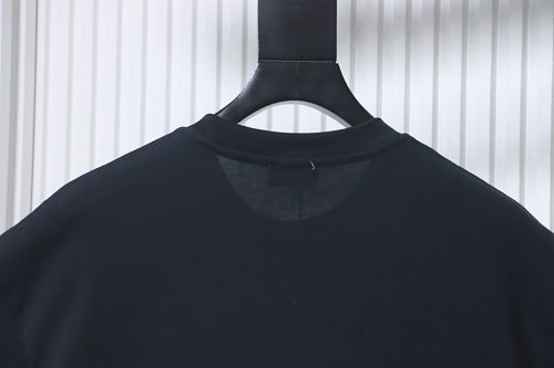 Moncler Terry Embroidery T-Shirt Black