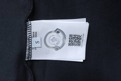Moncler Terry Embroidery T-Shirt Black