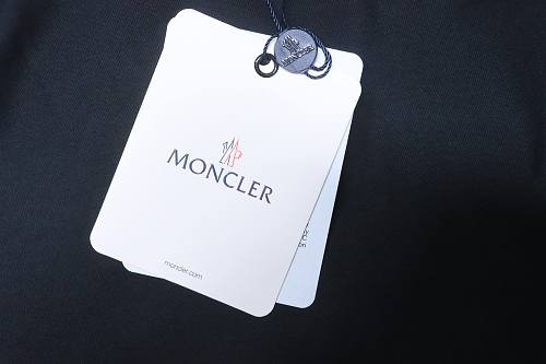 Moncler Terry Embroidery T-Shirt Black