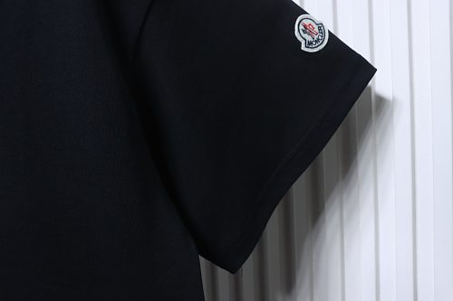 Moncler Terry Embroidery T-Shirt Black