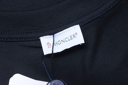 Moncler Terry Embroidery T-Shirt Black