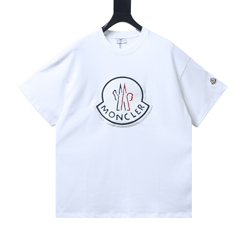 Moncler Terry Embroidery T-Shirt White