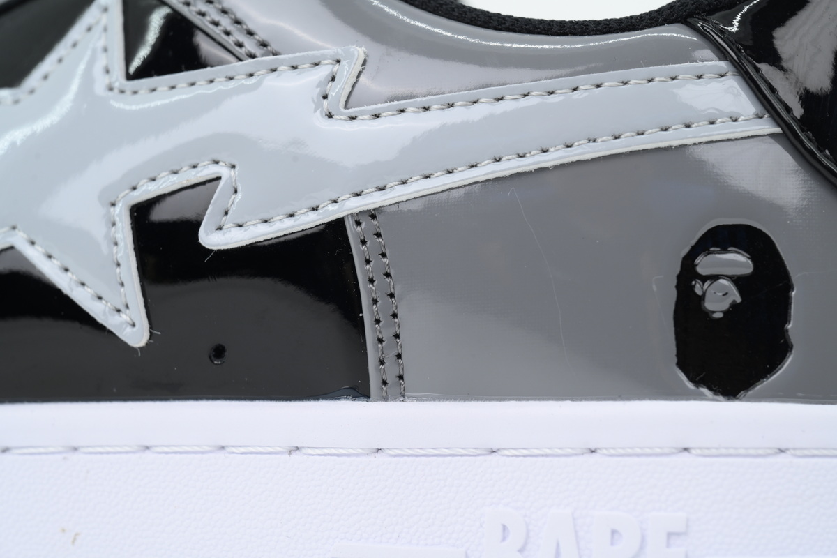 A BATHING APE Carbon Ash Black And White OXZ-SHM19-13030