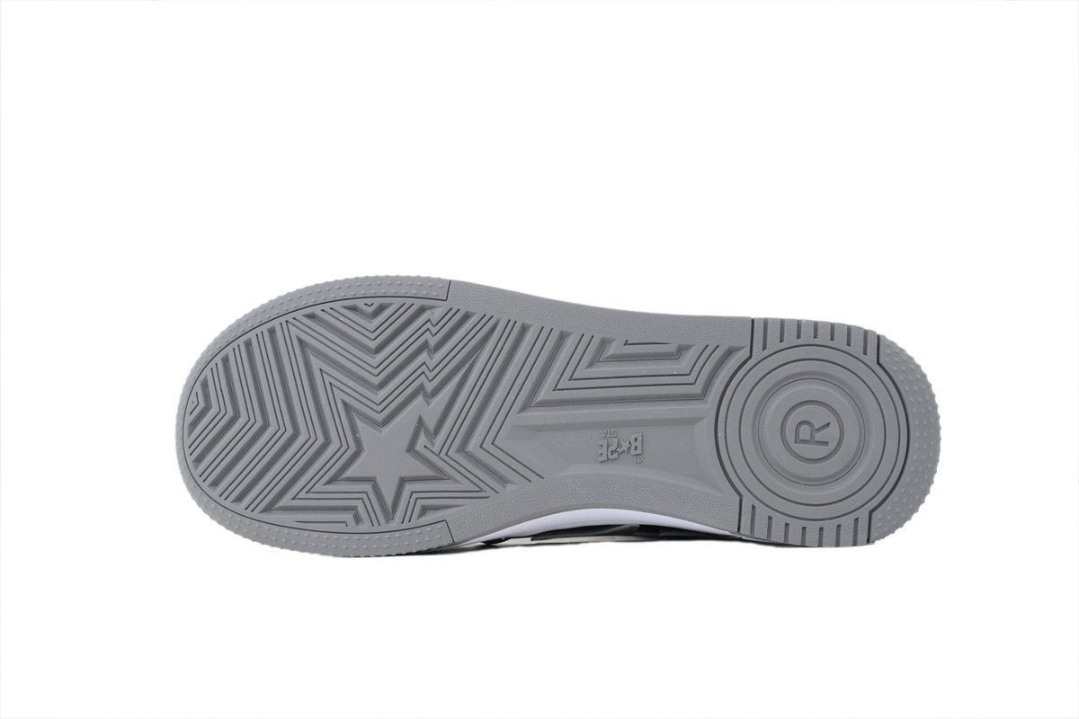 A BATHING APE Carbon Ash Black And White OXZ-SHM19-13030
