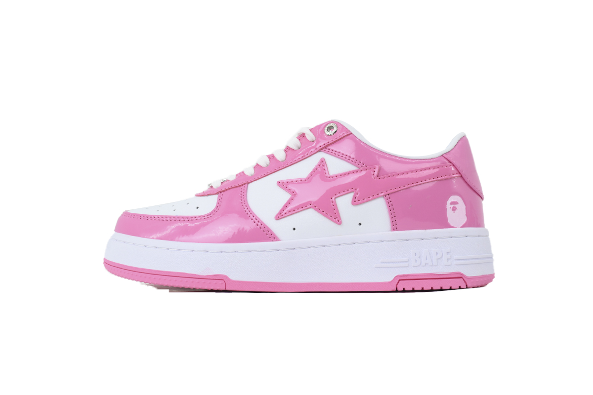 A BATHING APE Peach Red/ White OXZ-SHMX30-491P