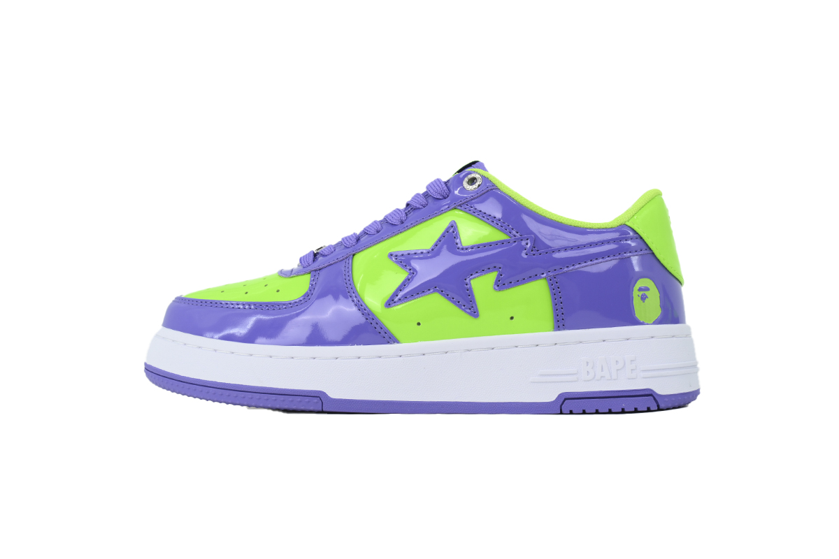 A BATHING APE Purple Green OXZ-SHM19-13030