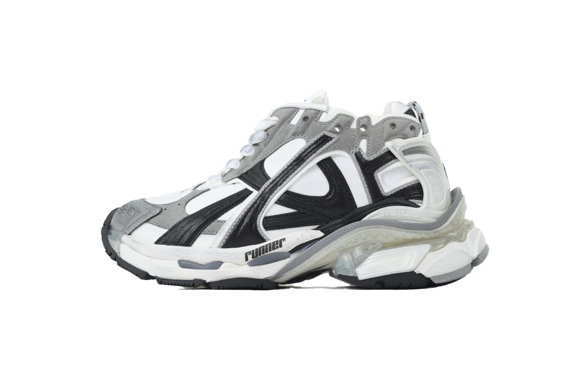 Balenciaga Runner Grey And Red7 LED 853223 WRNLD 9012