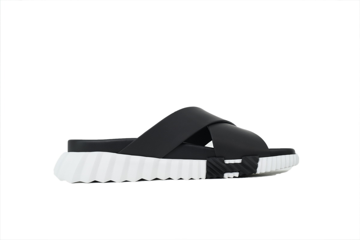 Hermes Infra Sandals 'Black and White'