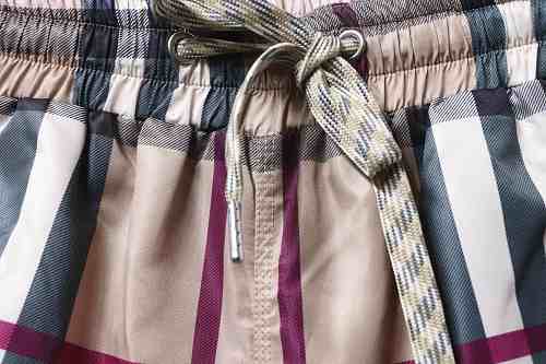 Burberry 22SS Checkered Stretch Drawstring Shorts