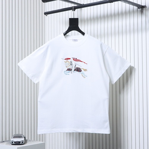 Burberry 25ss Color Block Equestrian Embroidered Short-Sleeve T-Shirt