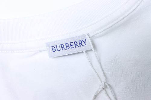 Burberry 25ss Color Block Equestrian Embroidered Short-Sleeve T-Shirt