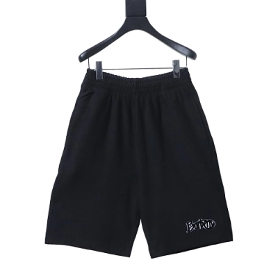 Burberry 25ss Cursive Letter Flocked Logo Shorts 01
