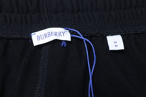Burberry 25ss Cursive Letter Flocked Logo Shorts