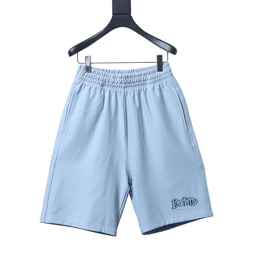 Burberry 25ss Cursive Letter Flocked Logo Shorts