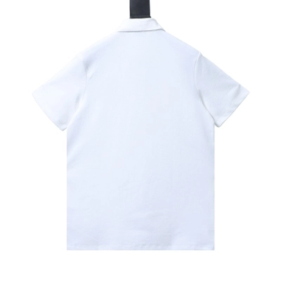 Burberry 26SS Appliqué Checkered Horse Short-Sleeve Polo Shirt 02
