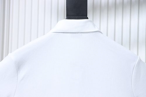 Burberry 26SS Appliqué Checkered Horse Short-Sleeve Polo Shirt