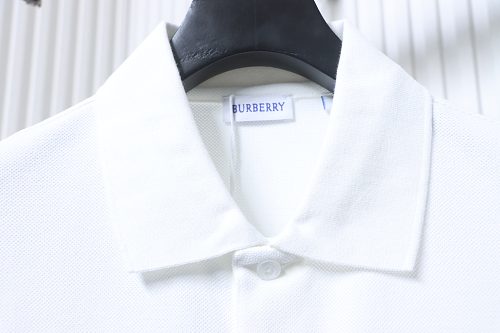 Burberry 26SS Appliqué Checkered Horse Short-Sleeve Polo Shirt