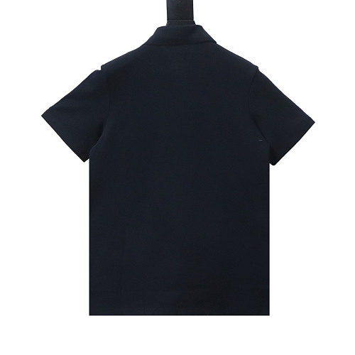 Burberry 26SS Appliqué Checkered Horse Short-Sleeve Polo Shirt