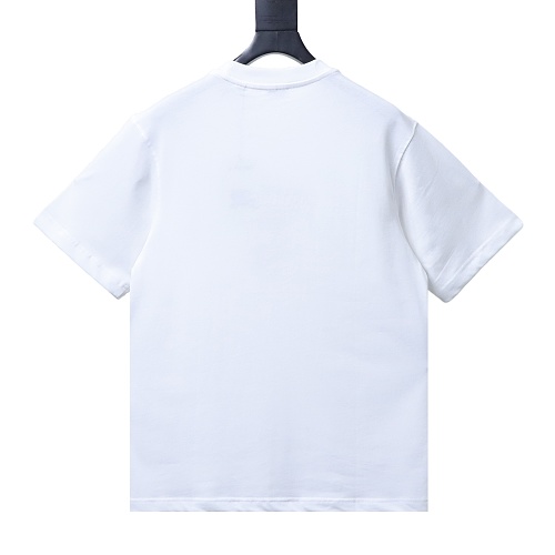 Burberry 26SS Embroidered Flag Short-Sleeve T-Shirt