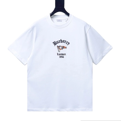 Burberry 26SS Embroidered Flag Short-Sleeve T-Shirt 01