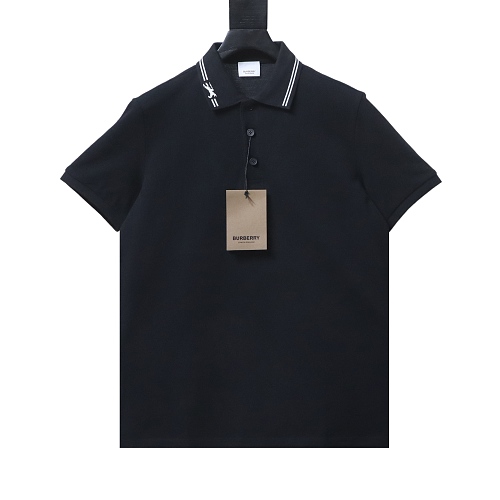 Burberry Classic Collared Equestrian Embroidered Short-Sleeve Polo Shirt