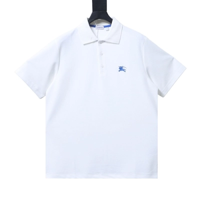 Burberry Classic Equestrian Embroidered Short-Sleeve Polo Shirt 01