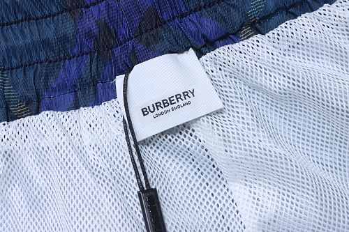 Burberry Dark blue plaid shorts