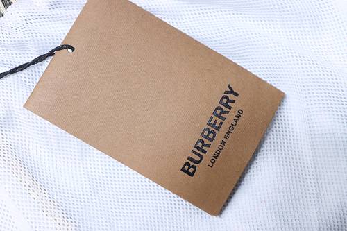Burberry Drawstring Checkered Beach Casual Five-Point Shorts