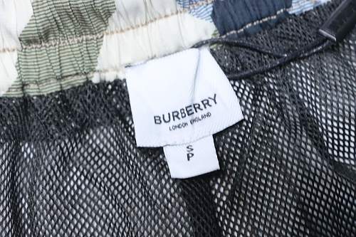 Burberry Men's Large Check Drawstring Beach Shorts