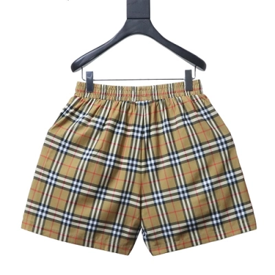 Burberry Plaid Beach Casual Five-Point Shorts 02