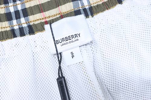 Burberry Plaid Beach Casual Five-Point Shorts
