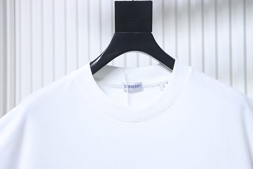 Burberry Striped Print with Classic Horse Embroidery Short-Sleeve T-Shirt