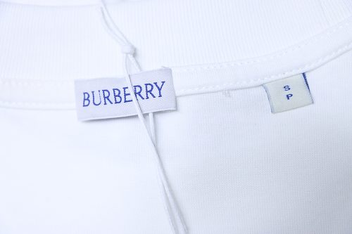 Burberry Striped Print with Classic Horse Embroidery Short-Sleeve T-Shirt