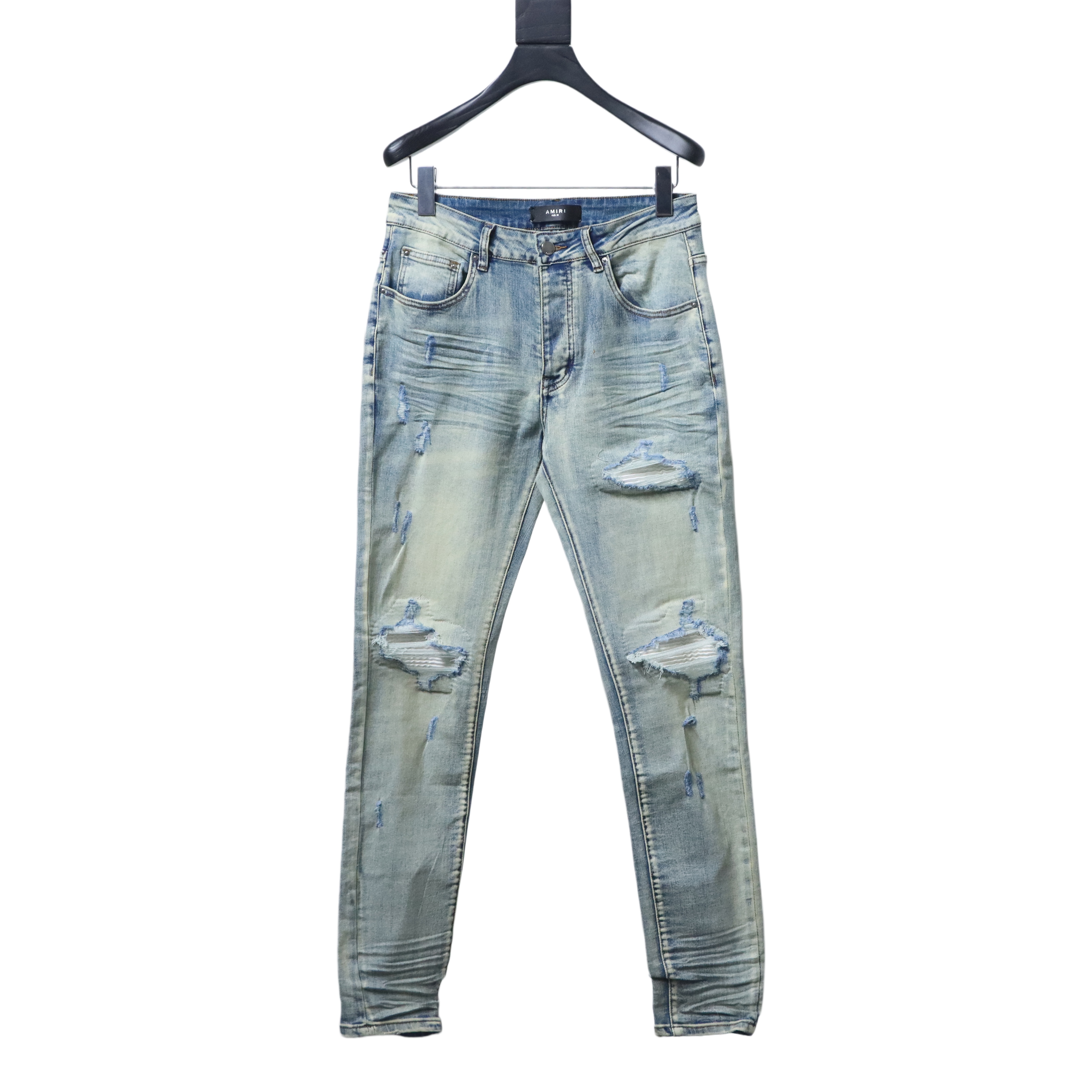 Amiri Jean MX1 Ultrasuede Antique Indigo AMDNSY1055-406