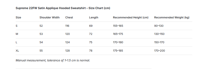 Supreme Satin Appliqué Hooded Sweatshirt Heather Grey