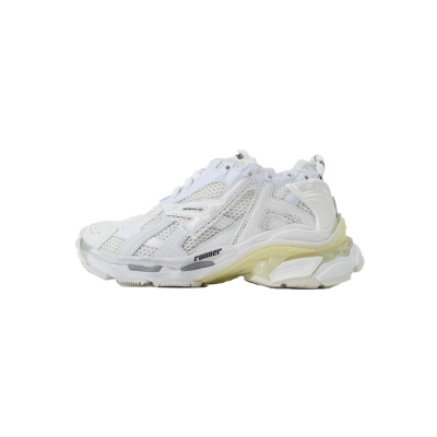 【TOP PK Batch】Balenciaga Runner All White LED 677402 W3RA1 9000 01
