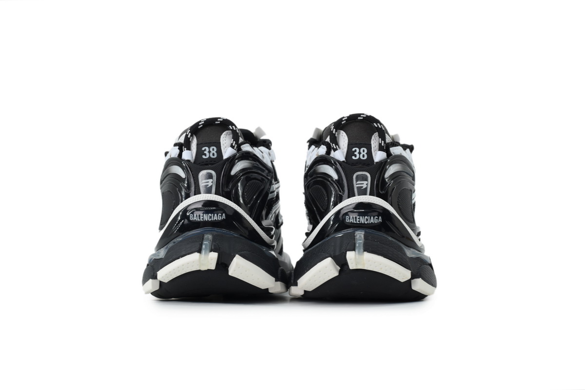 【TOP PK Batch】Balenciaga Runner Black White LED 677403 W3RB2 9010