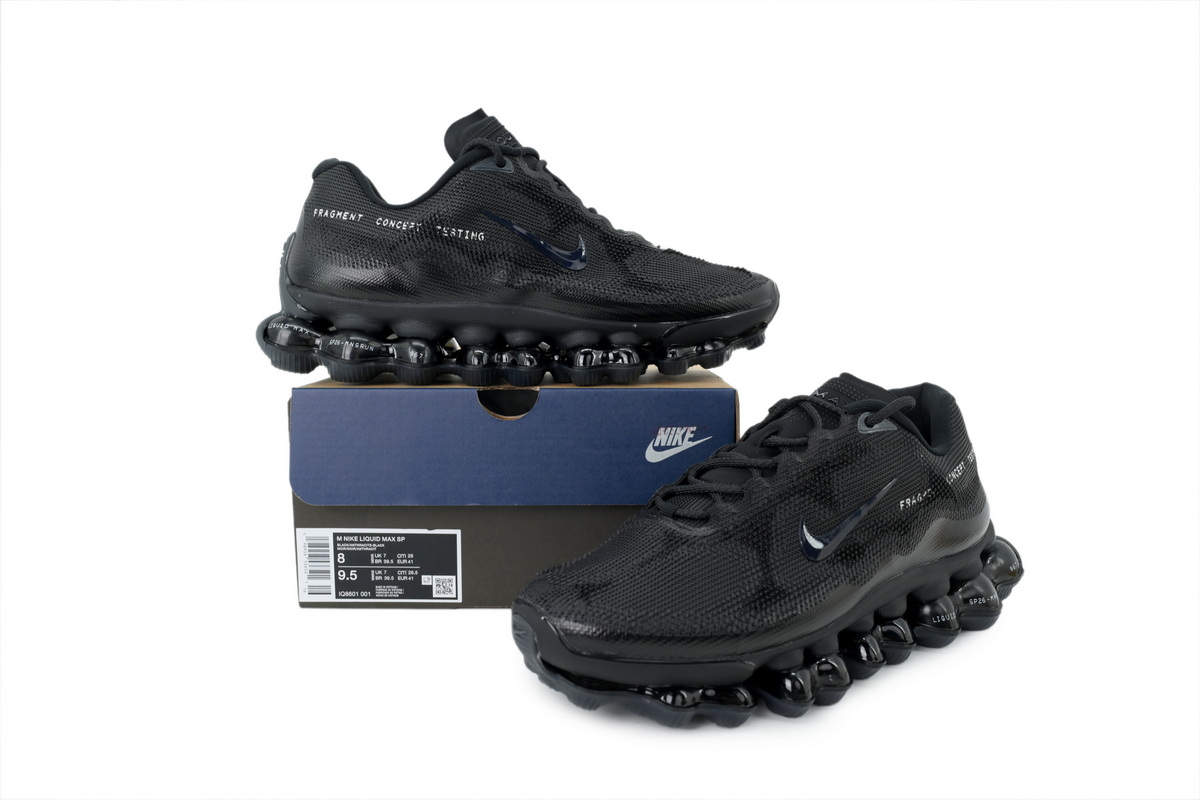 Fragment Design x Nike Air Liquid Max 'Black Anthracite' IQ8601-001