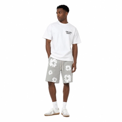 GALLERY DEPT. SOUVENIR T-SHIRT WHITE + Denim Tears The Cotton Wreath Shorts Grey (2) 01