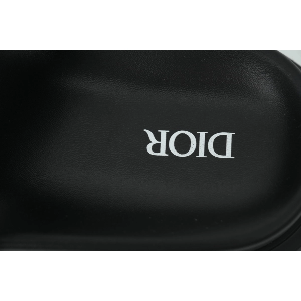 Dior Aqua Sandal Leather Black Dior Oblique Jacquard
