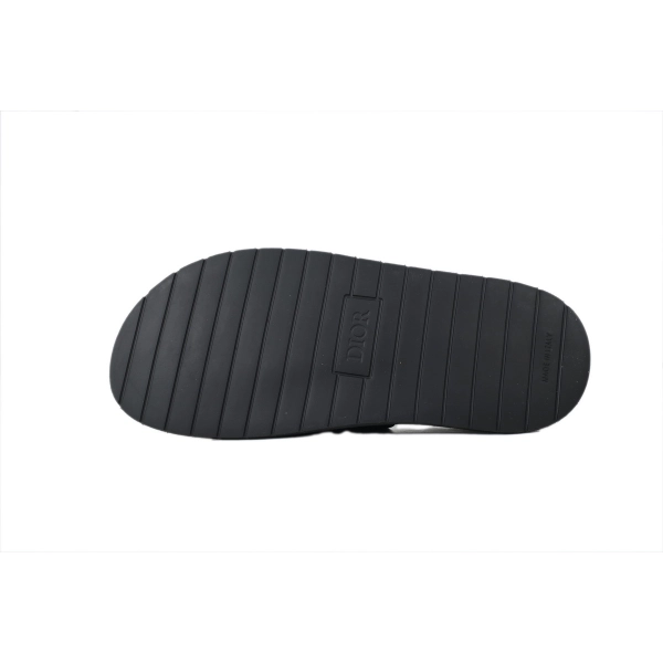 Dior Aqua Sandal Velvet Blackk Dior Oblique Jacquard