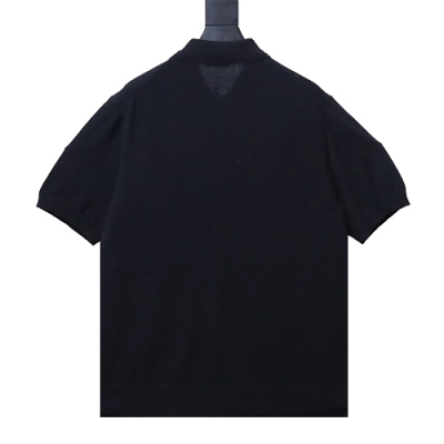 Dior Embroidered Knit Short-Sleeved Polo Shirt 02