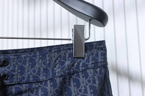 Dior Green Webbing Drawstring Shorts Blue