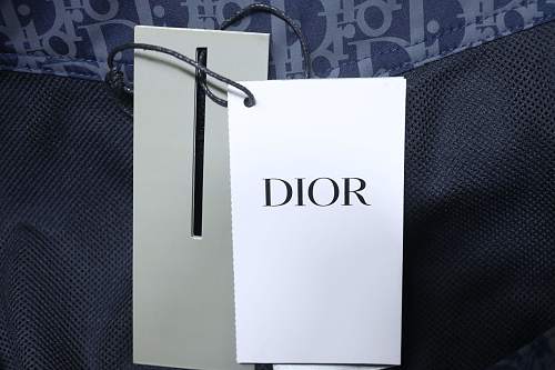 Dior Green Webbing Drawstring Shorts Blue
